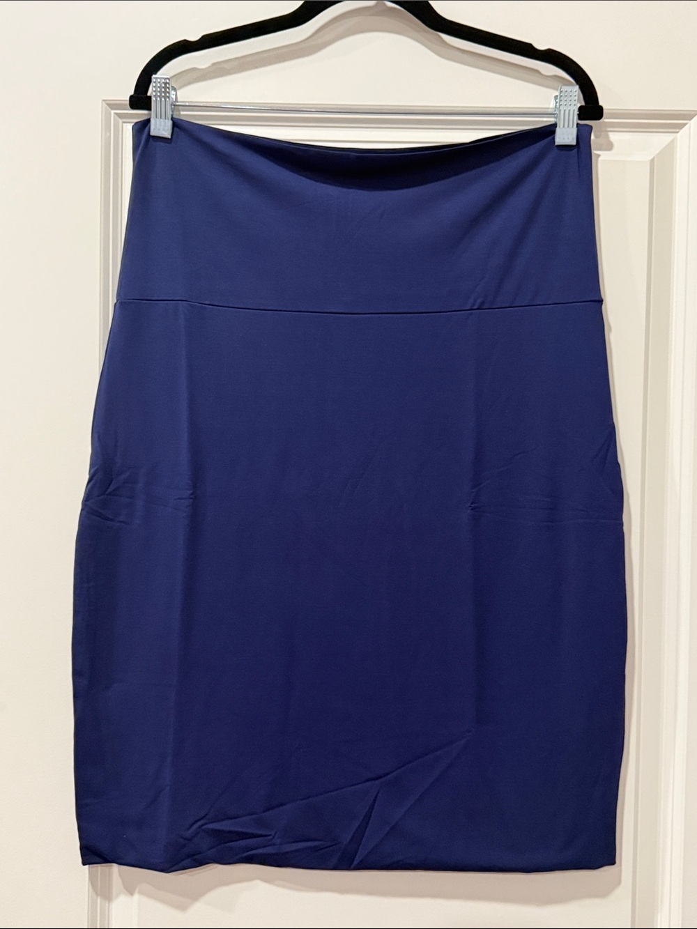 Aleeza Paris Navy Pencil Skirt 25” Length Size 1XL NWT
